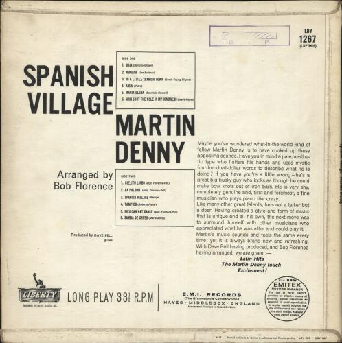 Martin Denny Spanish Village vinyl LP album (LP record) UK DNNLPSP699724