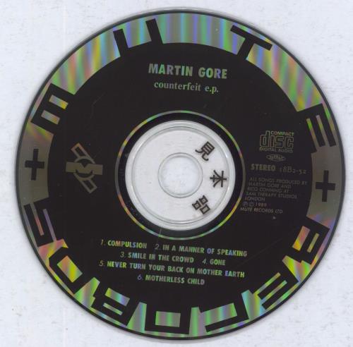 Martin Gore Counterfeit E.P. + Stand Up CD single (CD5 / 5") Japanese GORC5CO182678
