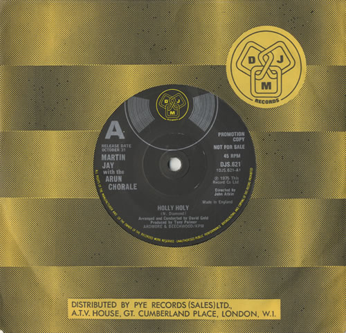 Martin Jay Holly Holy 7" vinyl single (7 inch record / 45) UK M1J07HO472774
