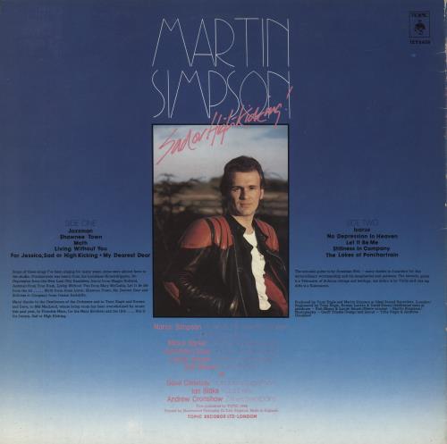 Martin Simpson Sad Or High Kicking! vinyl LP album (LP record) UK MTQLPSA499761