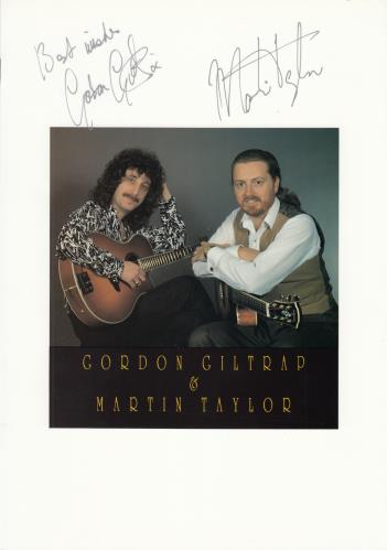 Martin Taylor Tour Programme - Autographed tour programme UK M7RTRTO698600