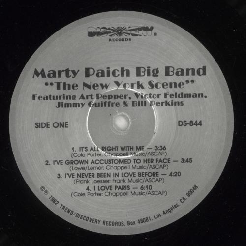 Marty Paich The New York Scene - Shrink vinyl LP album (LP record) US MYPLPTH471006