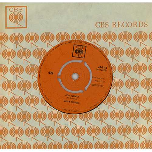 Marty Robbins Devil Woman 7" vinyl single (7 inch record / 45) UK M/R07DE408491