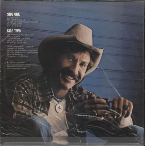Marty Robbins El Paso City vinyl LP album (LP record) UK M/RLPEL457987