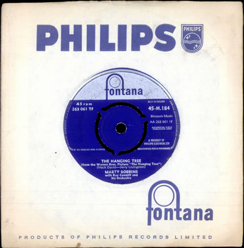 Marty Robbins The Hanging Tree 7" vinyl single (7 inch record / 45) UK M/R07TH504329