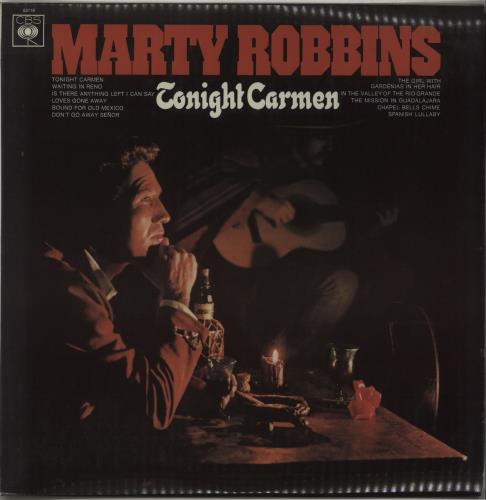 Marty Robbins Tonight Carmen vinyl LP album (LP record) UK M/RLPTO662145