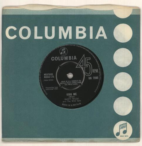 Marty Wilde Kiss Me 7" vinyl single (7 inch record / 45) UK YTM07KI749233