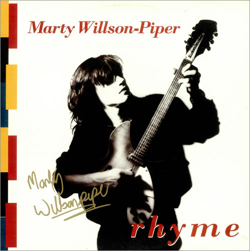 Marty Willson-Piper Rhyme - Autographed vinyl LP album (LP record) Australian MWPLPRH496009
