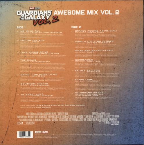 Marvel Guardians Of The Galaxy Vol. 2: Awesome Mix Vol. 2 vinyl LP album (LP record) UK 6AWLPGU817364