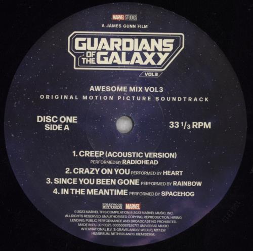 Marvel Guardians Of The Galaxy Vol. 3 2-LP vinyl record set (Double LP Album) UK 6AW2LGU844890