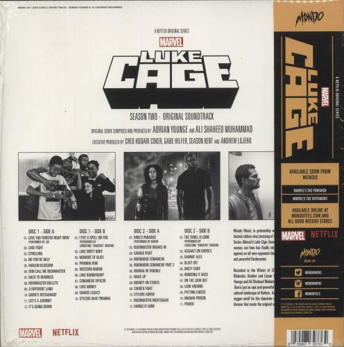 Marvel Marvel's Luke Cage Season Two - 180gm Yellow Smokey Vinyl 2-LP vinyl record set (Double LP Album) US 6AW2LMA876241