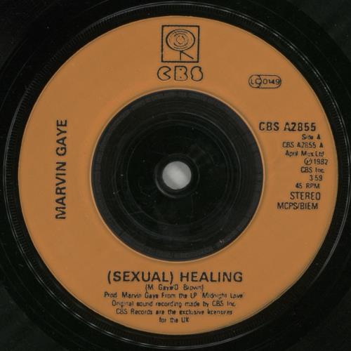 Marvin Gaye (Sexual) Healing - P/S - Injection 7" vinyl single (7 inch record / 45) UK MVG07SE869580