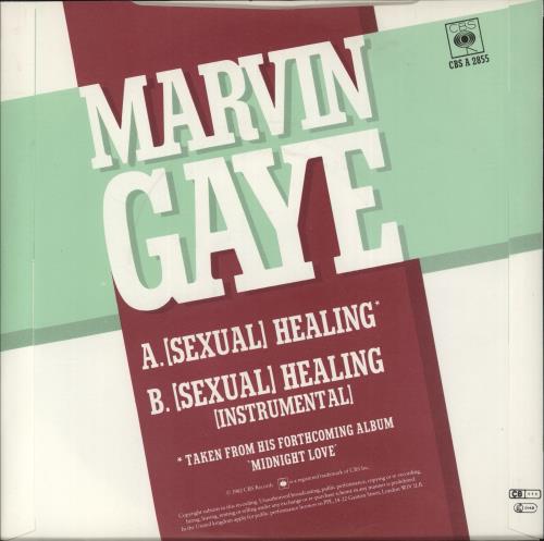 Marvin Gaye (Sexual) Healing - P/S - Injection 7" vinyl single (7 inch record / 45) UK MVG07SE869580