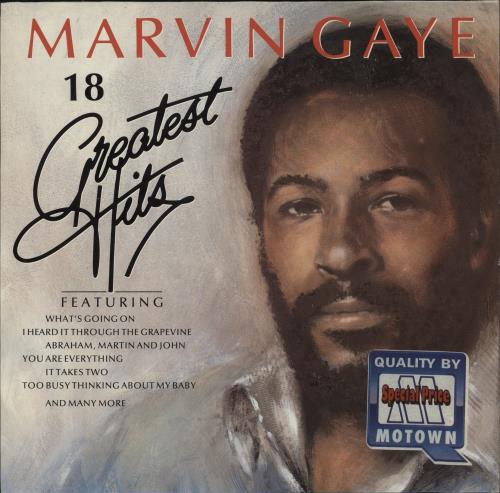 Marvin Gaye 18 Greatest Hits - Special Price Sticker vinyl LP album (LP record) German MVGLPGR874661