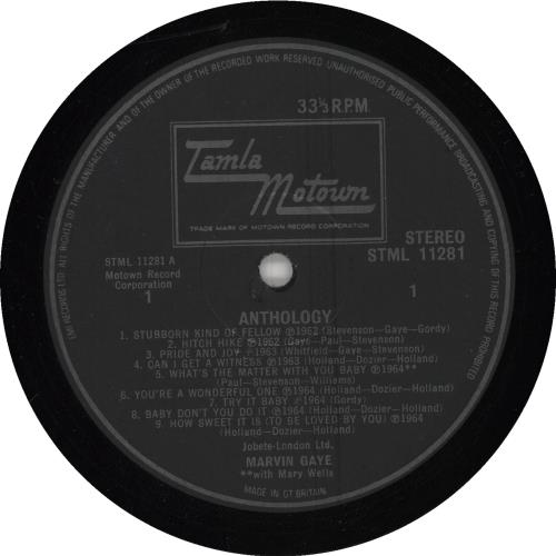 Marvin Gaye Anthology 2-LP vinyl record set (Double LP Album) UK MVG2LAN281699