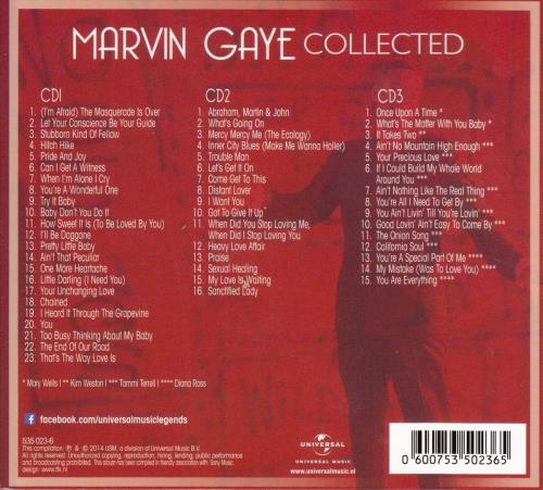 Marvin Gaye Collected - Sealed 3-CD album set (Triple CD) UK MVG3CCO825867