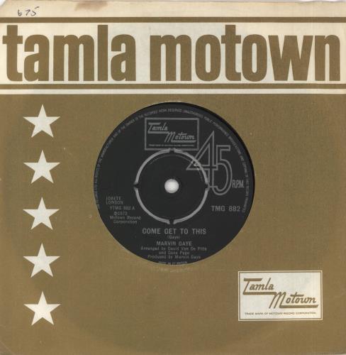 Marvin Gaye Come Get To This 7" vinyl single (7 inch record / 45) UK MVG07CO722098