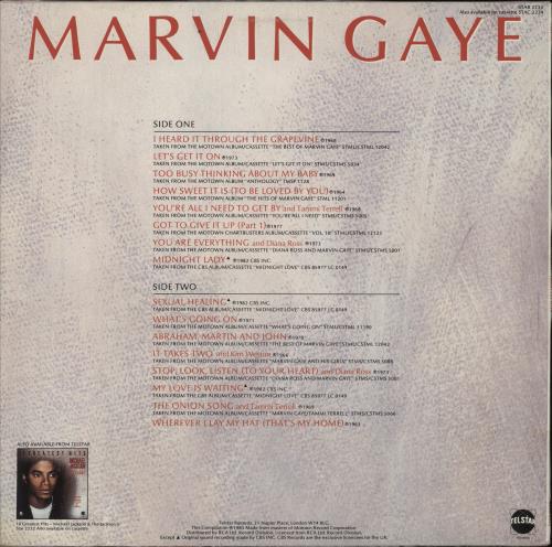 Marvin Gaye Greatest Hits vinyl LP album (LP record) UK MVGLPGR425676