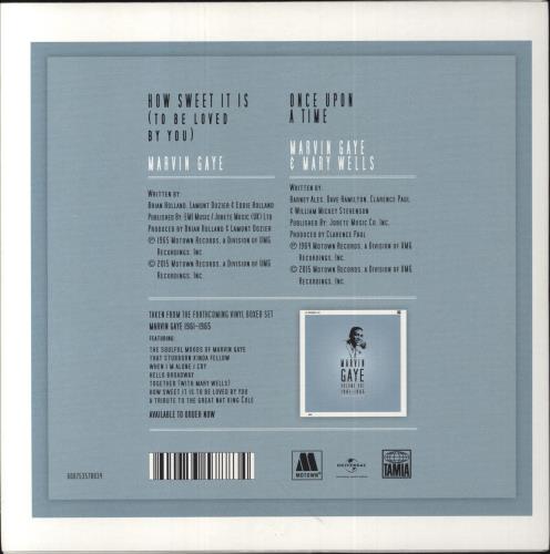 Marvin Gaye How Sweet It Is (To Be Loved By You) - 180g -RSD 2015 7" vinyl single (7 inch record / 45) UK MVG07HO746061