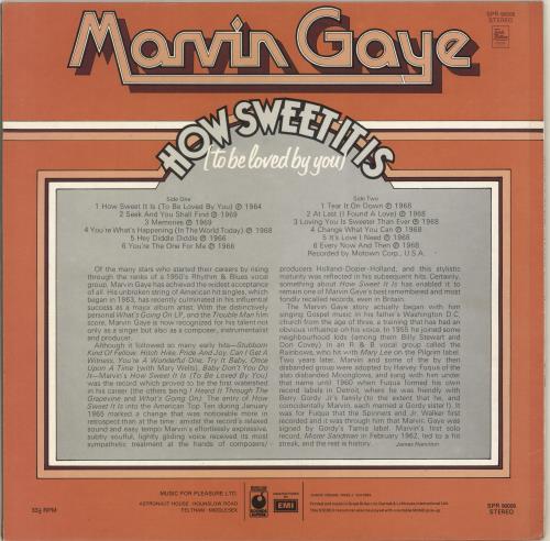 Marvin Gaye How Sweet It Is (To Be Loved By You) vinyl LP album (LP record) UK MVGLPHO703973