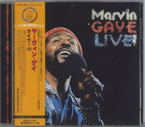 Marvin Gaye Live! CD album (CDLP) Japanese MVGCDLI806778