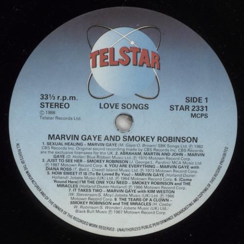 Marvin Gaye Love Songs vinyl LP album (LP record) UK MVGLPLO425622