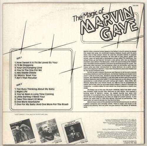 Marvin Gaye The Magic Of Marvin Gaye vinyl LP album (LP record) UK MVGLPTH735152