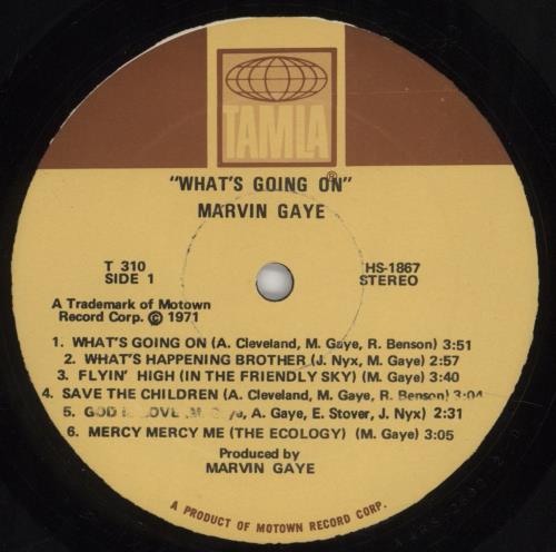 Marvin Gaye What's Going On vinyl LP album (LP record) US MVGLPWH850915