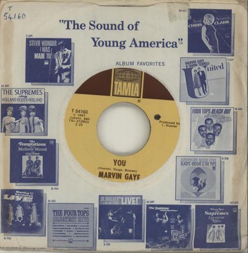 Marvin Gaye You 7" vinyl single (7 inch record / 45) US MVG07YO683044