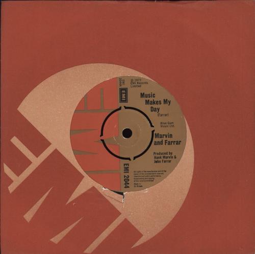 Marvin Welch & Farrar Music Makes My Day 7" vinyl single (7 inch record / 45) UK MWF07MU269868