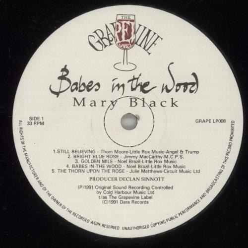Mary Black Babes In The Wood - EX vinyl LP album (LP record) UK MBKLPBA495086