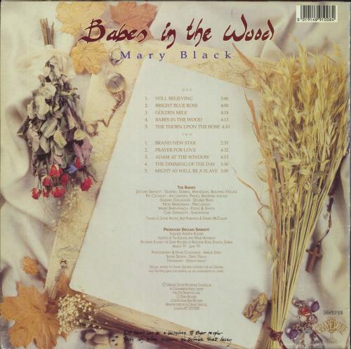 Mary Black Babes In The Wood vinyl LP album (LP record) UK MBKLPBA810414