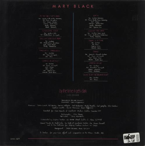 Mary Black By The Time It Gets Dark vinyl LP album (LP record) Irish MBKLPBY656319