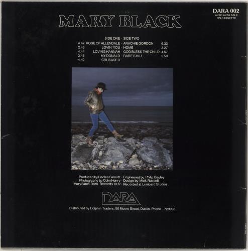 Mary Black Mary Black + lyric insert vinyl LP album (LP record) Irish MBKLPMA710237