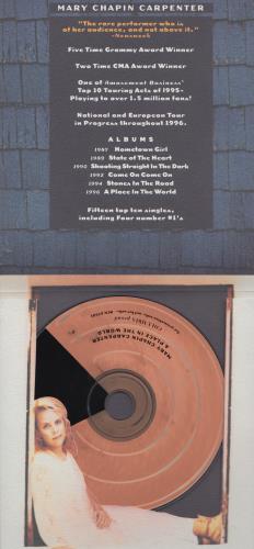 Mary Chapin Carpenter A Place In The World + Outer Envelope CD album (CDLP) US M-CCDAP144932