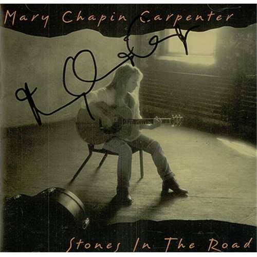 Mary Chapin Carpenter Stones In The Road - Autographed CD album (CDLP) US M-CCDST407412