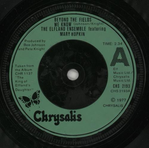 Mary Hopkin Beyond The Fields We Know 7" vinyl single (7 inch record / 45) UK MHP07BE876105