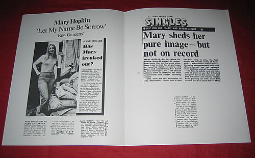 Mary Hopkin Let My Name Be Sorrow memorabilia UK MHPMMLE341987