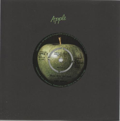 Mary Hopkin Those Were The Days - Decca 7" vinyl single (7 inch record / 45) UK MHP07TH720662
