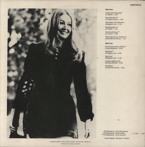 Mary Hopkin Those Were The Days - Promo vinyl LP album (LP record) UK MHPLPTH61469