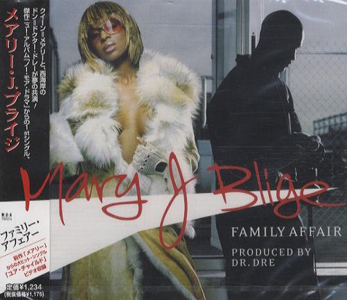 Mary J Blige Family Affair CD single (CD5 / 5") Japanese MJBC5FA202093