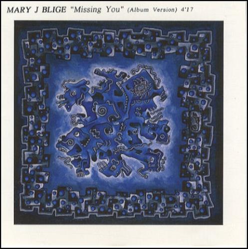 Mary J Blige Missing You CD-R acetate UK MJBCRMI100748