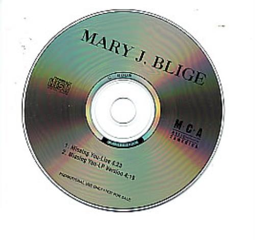 Mary J Blige Missing You CD single (CD5 / 5") US MJBC5MI142140