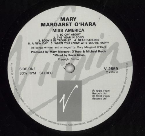 Mary Margaret O'Hara Miss America vinyl LP album (LP record) UK MOHLPMI498981