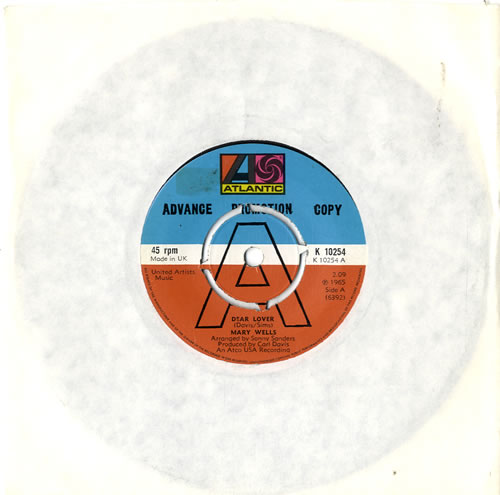 Mary Wells Dear Lover - A Label 7" vinyl single (7 inch record / 45) UK MRW07DE474452