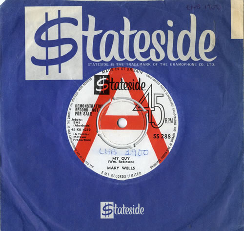 Mary Wells My Guy - A Label 7" vinyl single (7 inch record / 45) UK MRW07MY604920