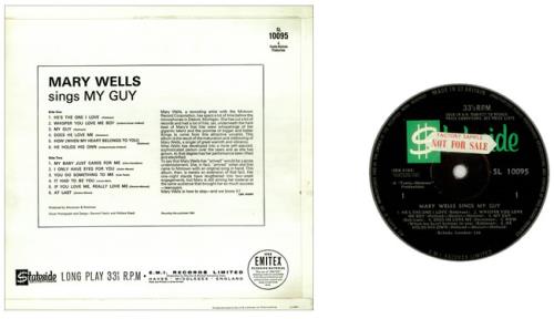 Mary Wells Sings My Guy - Factory Sample vinyl LP album (LP record) UK MRWLPSI452739