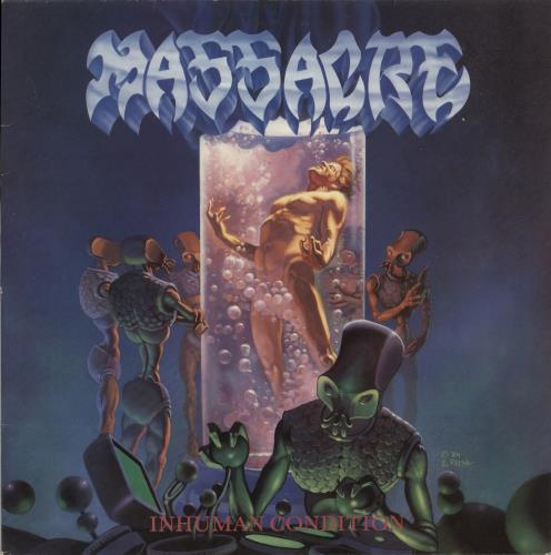 Massacre Inhuman Condition 12" vinyl single (12 inch record / Maxi-single) UK 15512IN883582