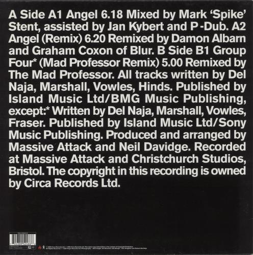 Massive Attack Angel - EX 12" vinyl single (12 inch record / Maxi-single) UK M-A12AN881944
