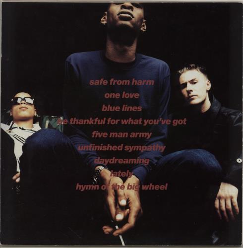 Massive Attack Blue Lines - 1st - VG vinyl LP album (LP record) UK M-ALPBL757870